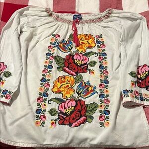 Royal Moda Embroidered Boho Top